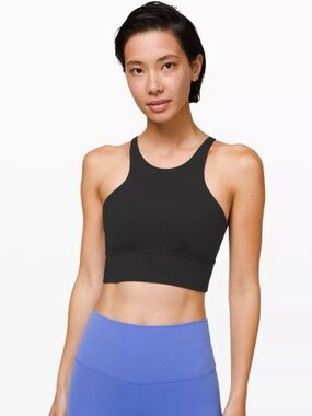 Lululemon Black Free to be Moved Exercise Yoga Bra *High Neck Size 8